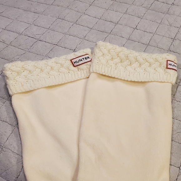 Hunter Boots Short Cable Knit Fleece Liners - Picture 2 of 6